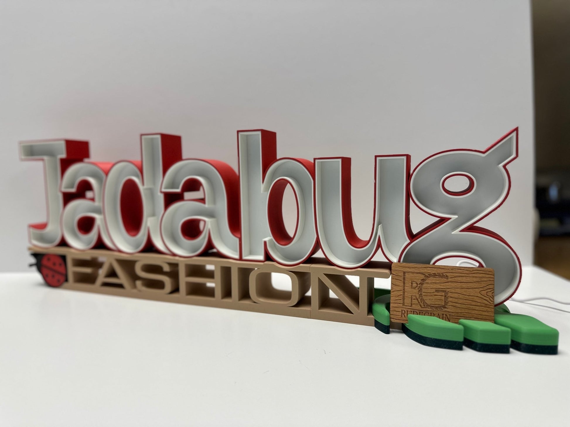 3d Printed Led Sign / Sweet sixteen sign / Custom table top signs / Celebration décor / Name Sign - Rude Grain3d Printed led Lit Sign