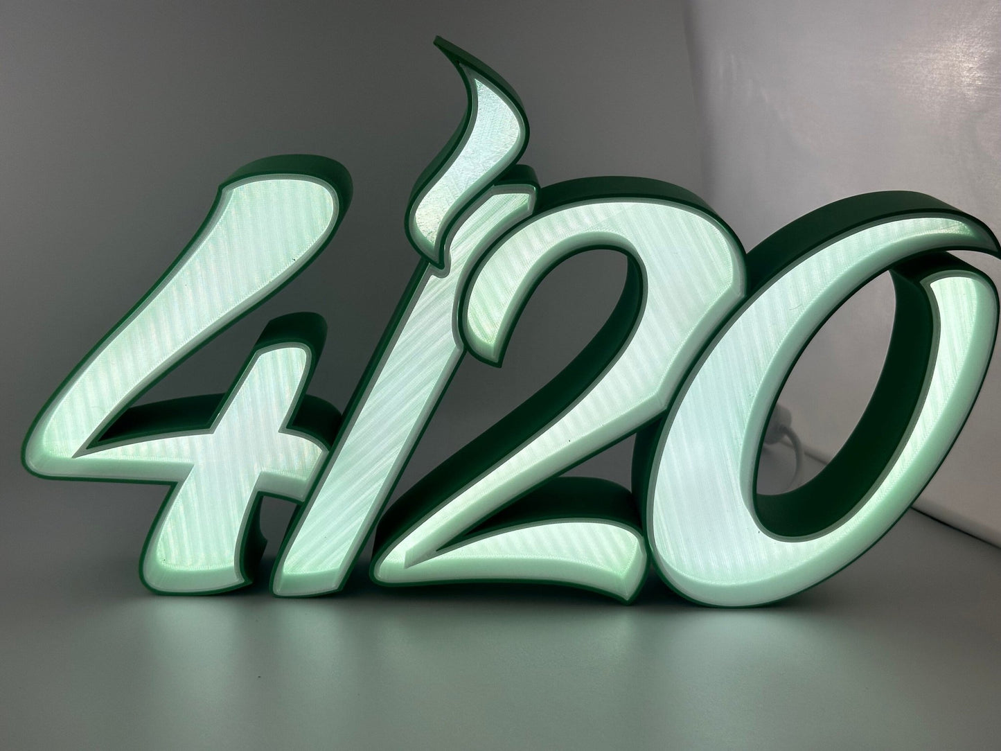 4/20 Glow LED Sign - Dimmable Celebration Light - RudeGrain