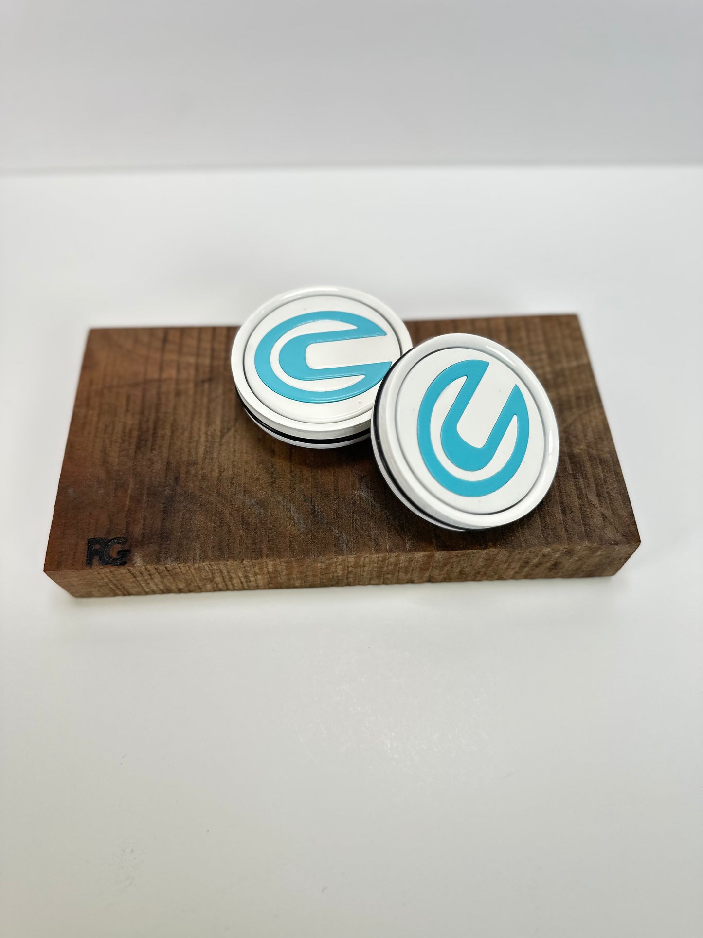 Trex center caps white and tiffany blue