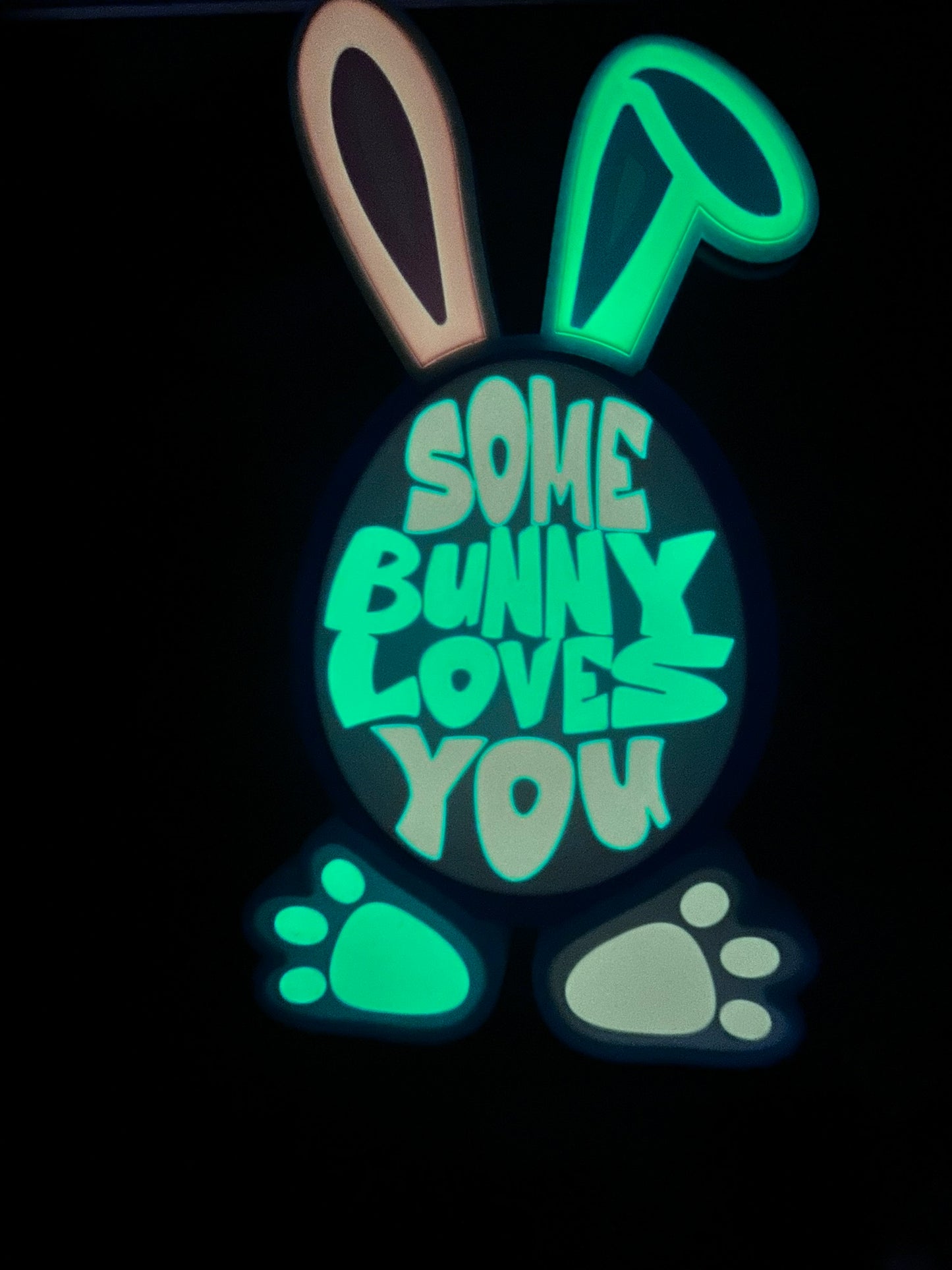 Some Bunny Loves You LED Neon Sign – Easter Bunny Light Decor