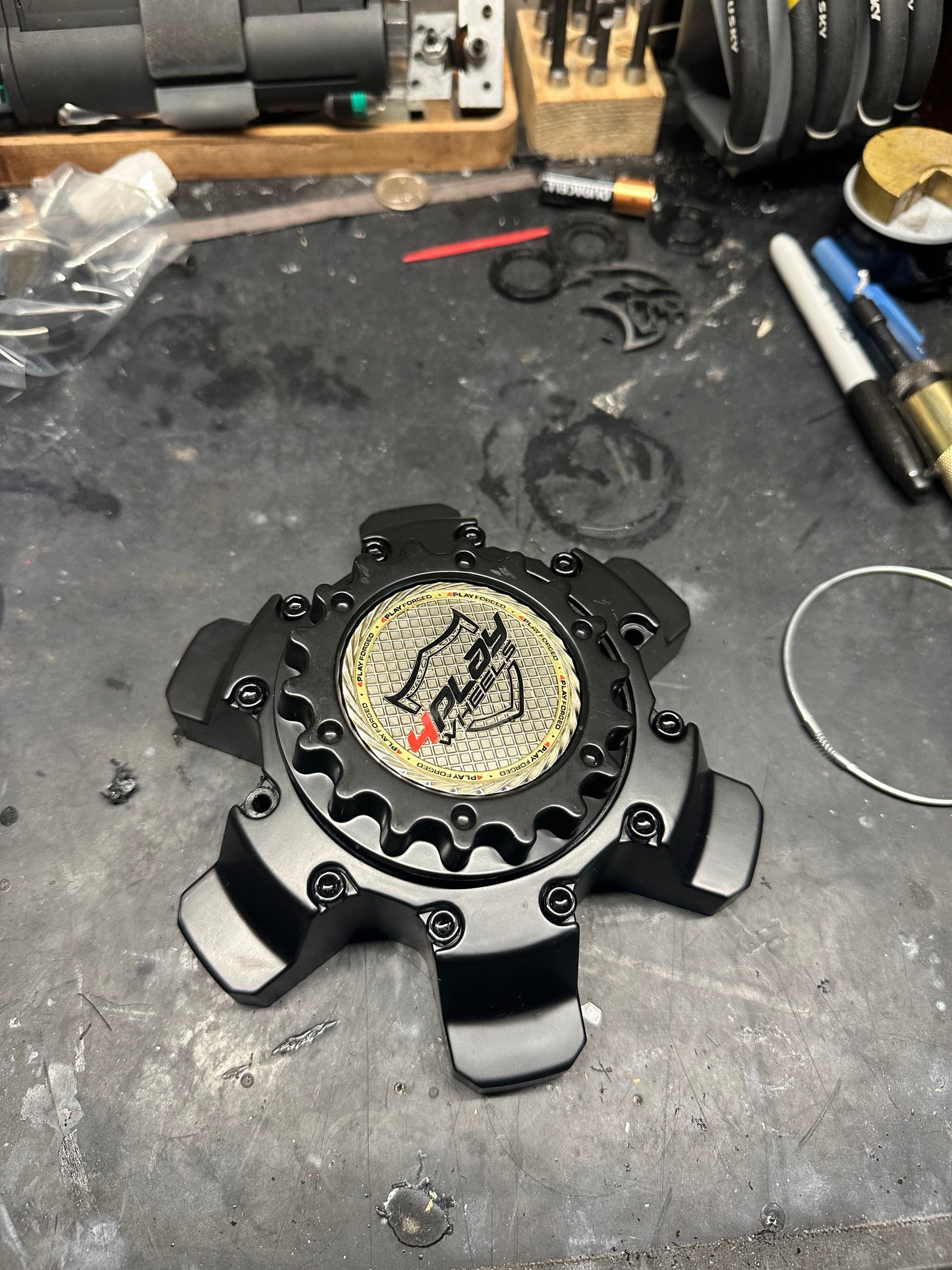 Floating Center Cap Retrofit Kit for 4PLAY Wheels – 3D Printed Conversion Kit