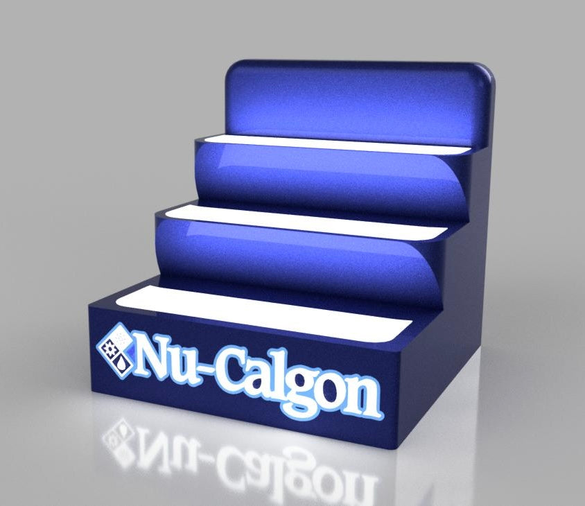 Custom 3D-Printed LED Display Stand – Personalized, 3 Tiers, Bottom-Lit