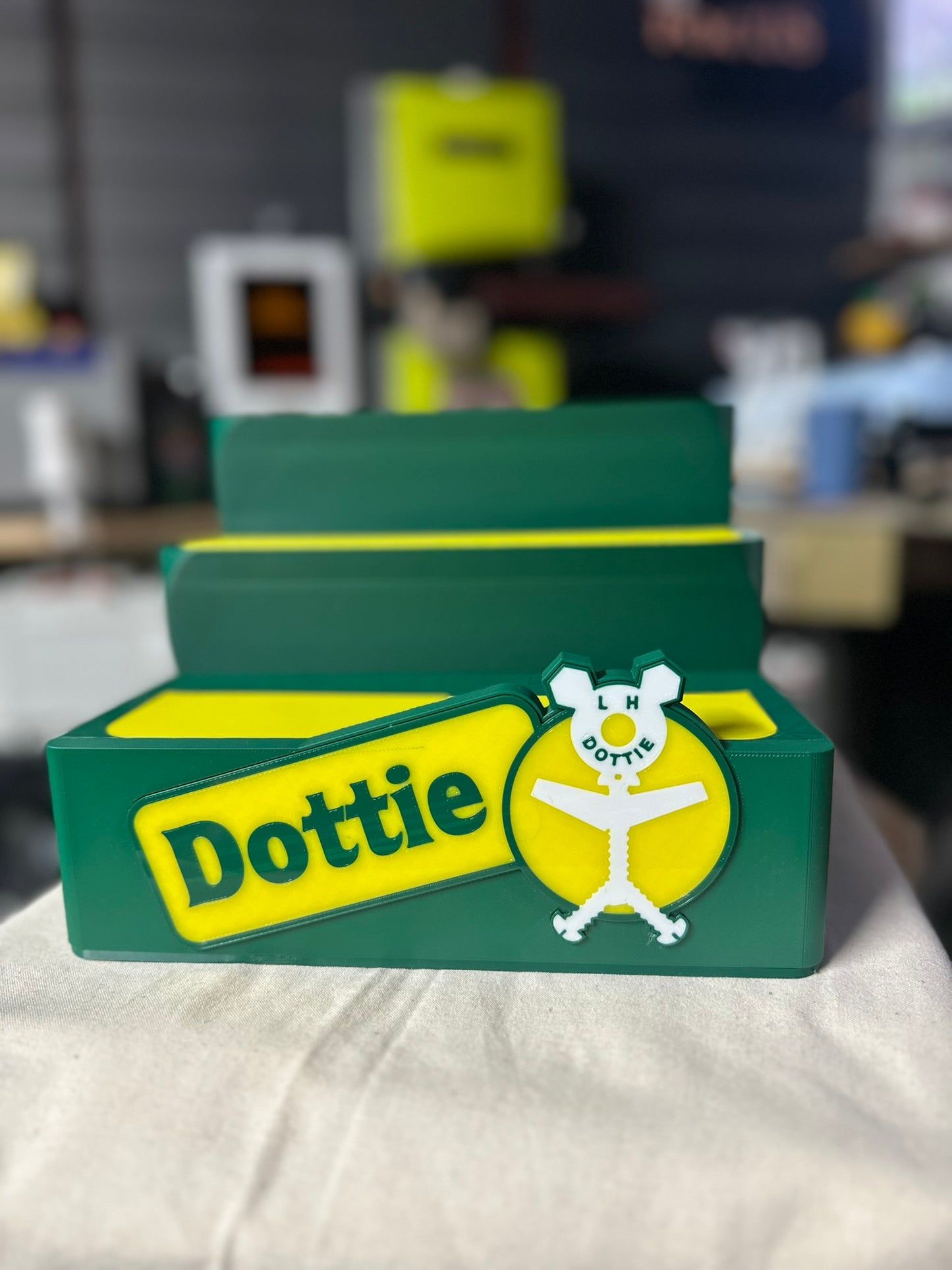 Custom 3D-Printed LED Display Stand – Personalized, 3 Tiers, Bottom-Lit