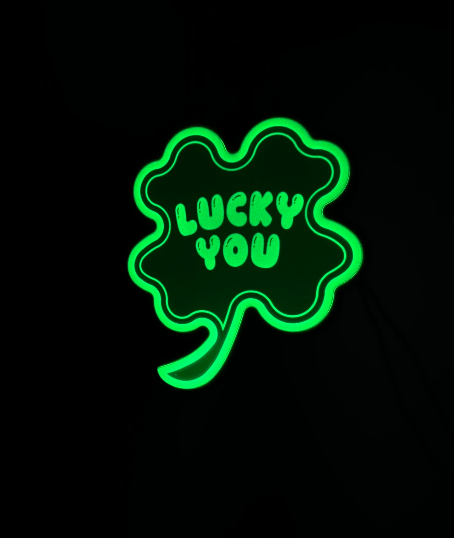 Glow in the dark shamrock