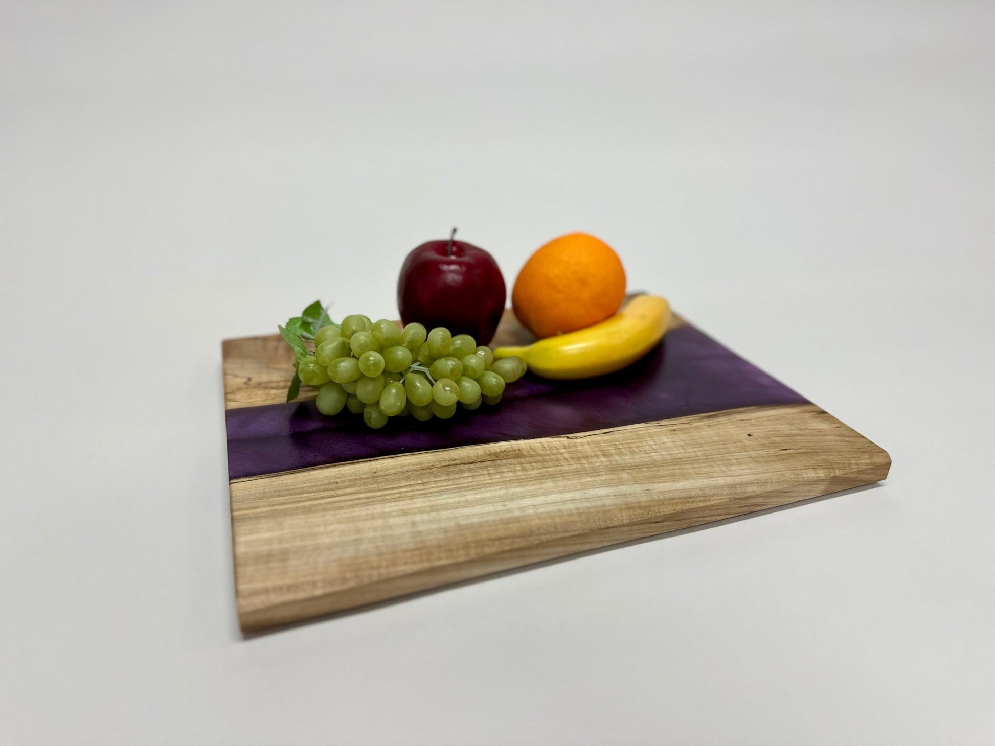 Maple ambrosia slab / Live-edge river epoxy charcuterie board - Rude Grainnovelty