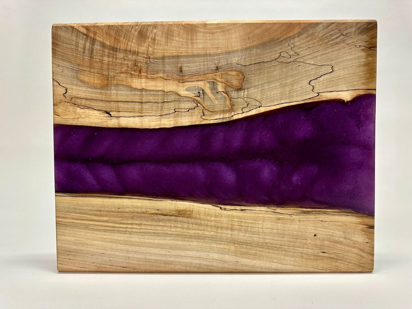 Maple ambrosia slab / Live-edge river epoxy charcuterie board - Rude Grainnovelty