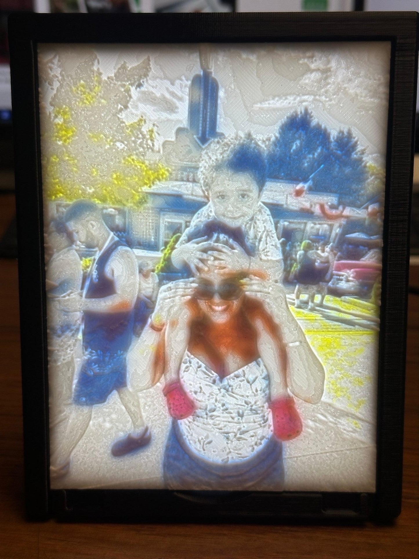 Personalized 3d Printed color Lithophane - Rude Grainnovelty