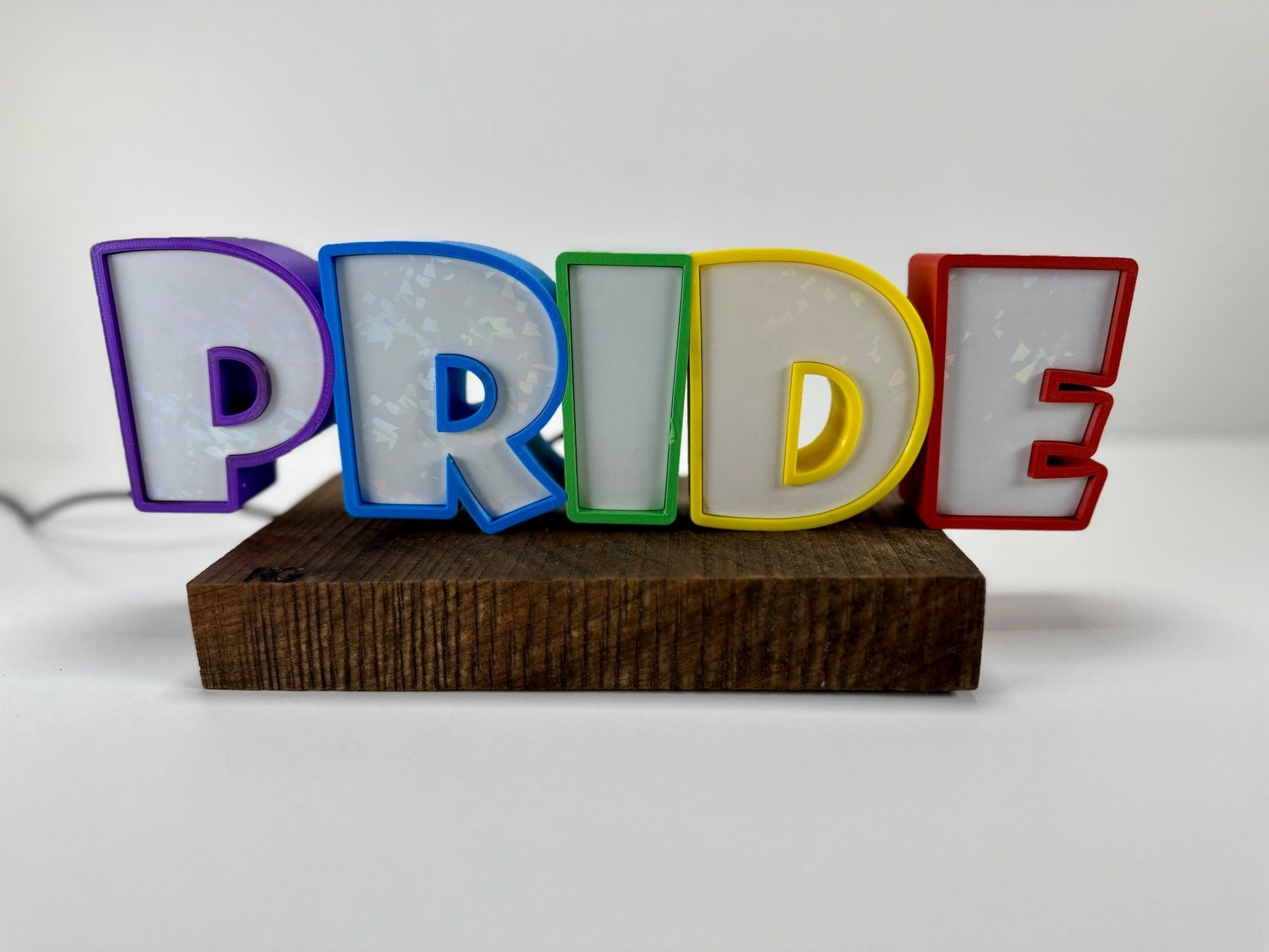 Pride Glow: 3D Printed LED Sign for Pride Day 2024 - RudeGrain