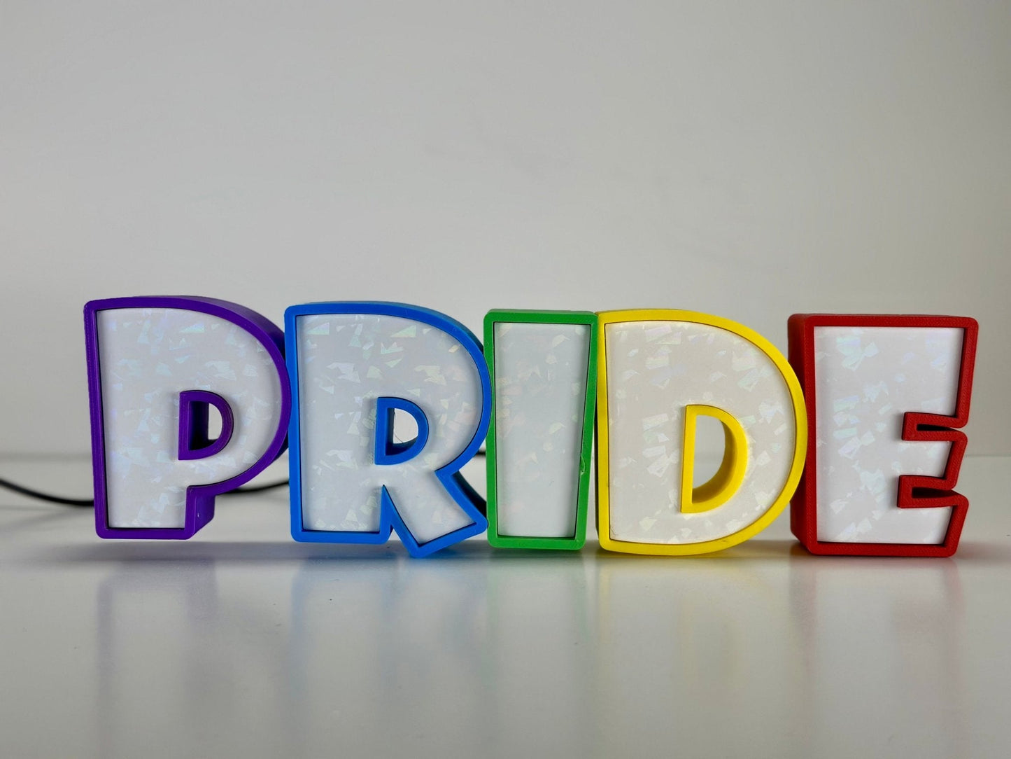 Pride Glow: 3D Printed LED Sign for Pride Day 2024 - RudeGrain
