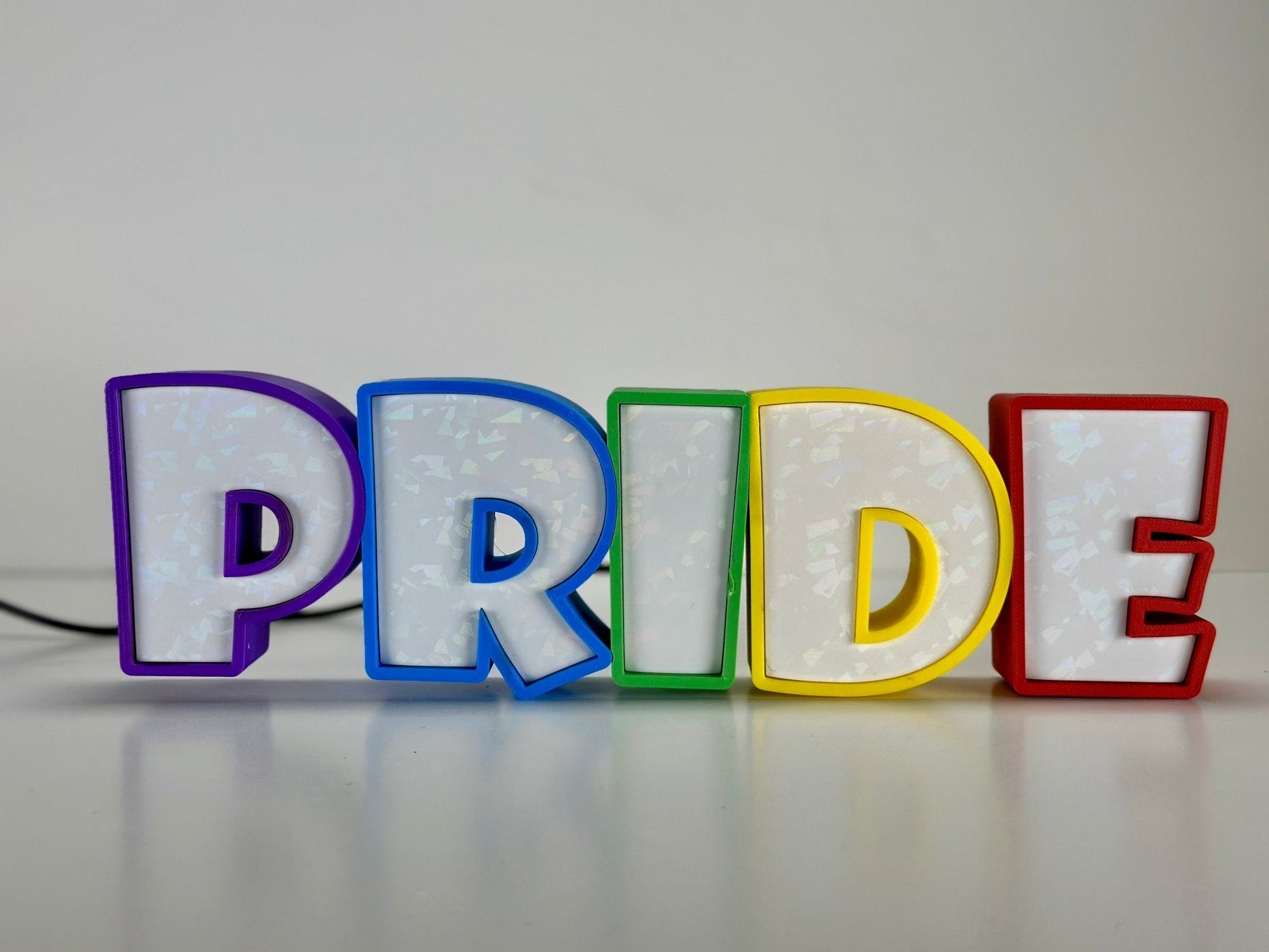 Pride Glow: 3D Printed LED Sign for Pride Day 2024 - RudeGrain