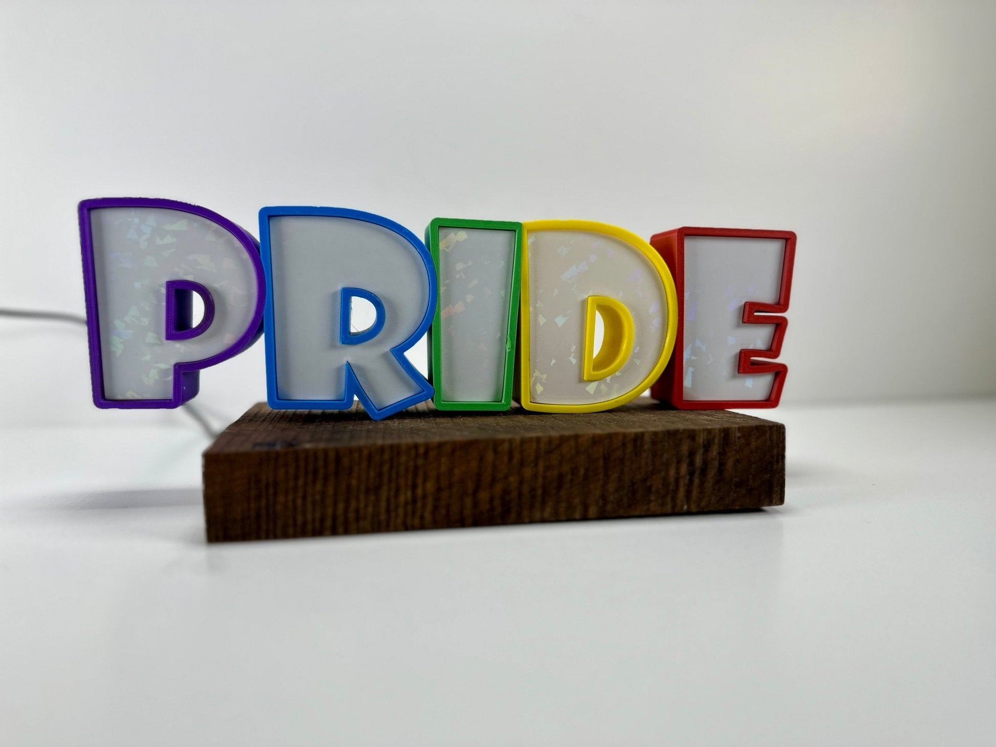 Pride Glow: 3D Printed LED Sign for Pride Day 2024 - RudeGrain