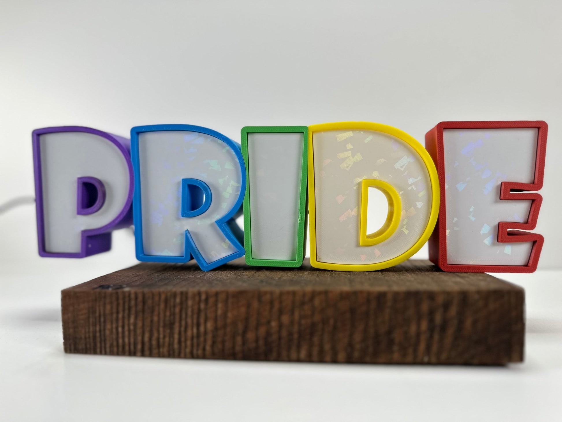 Pride Glow: 3D Printed LED Sign for Pride Day 2024 - RudeGrain