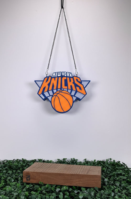 New York Knicks LED Fan Sign – Glow-in-the-Dark Basketball Decor