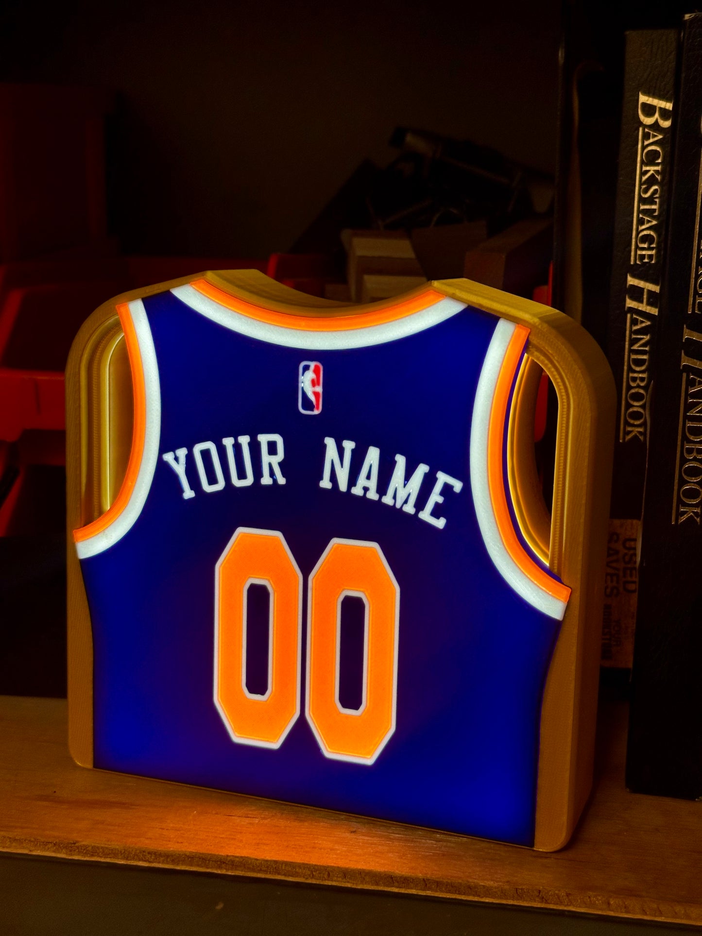 Custom Basketball Jersey LED Light Sign – Personalized Name & Number