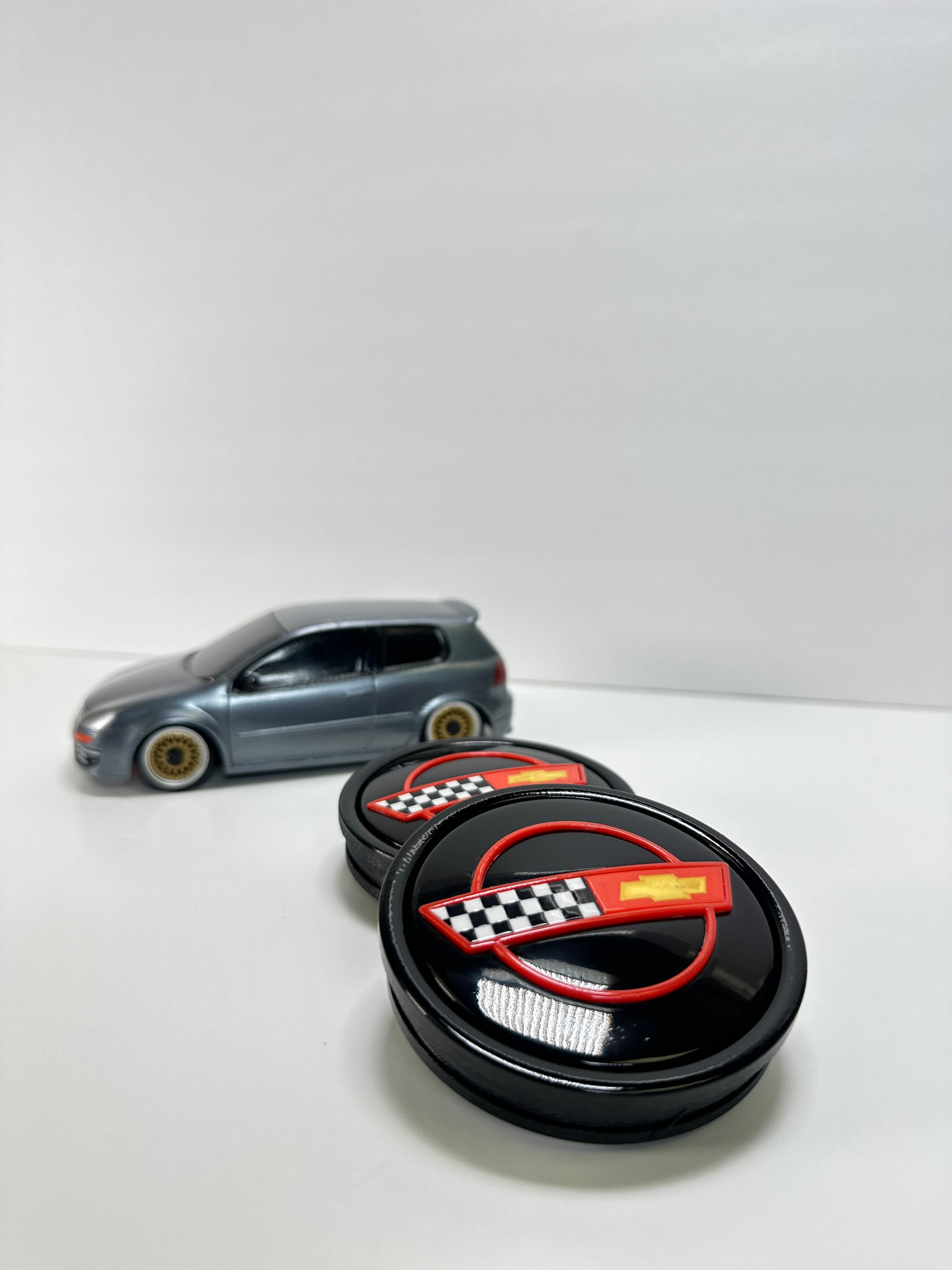 Chevy floating center caps