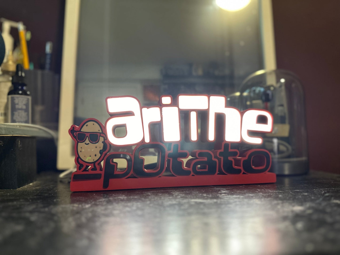 Custom Name Lamps - Personalized Nightstand Lights for Every Space - RudeGrain3d Printed led Lit Sign
