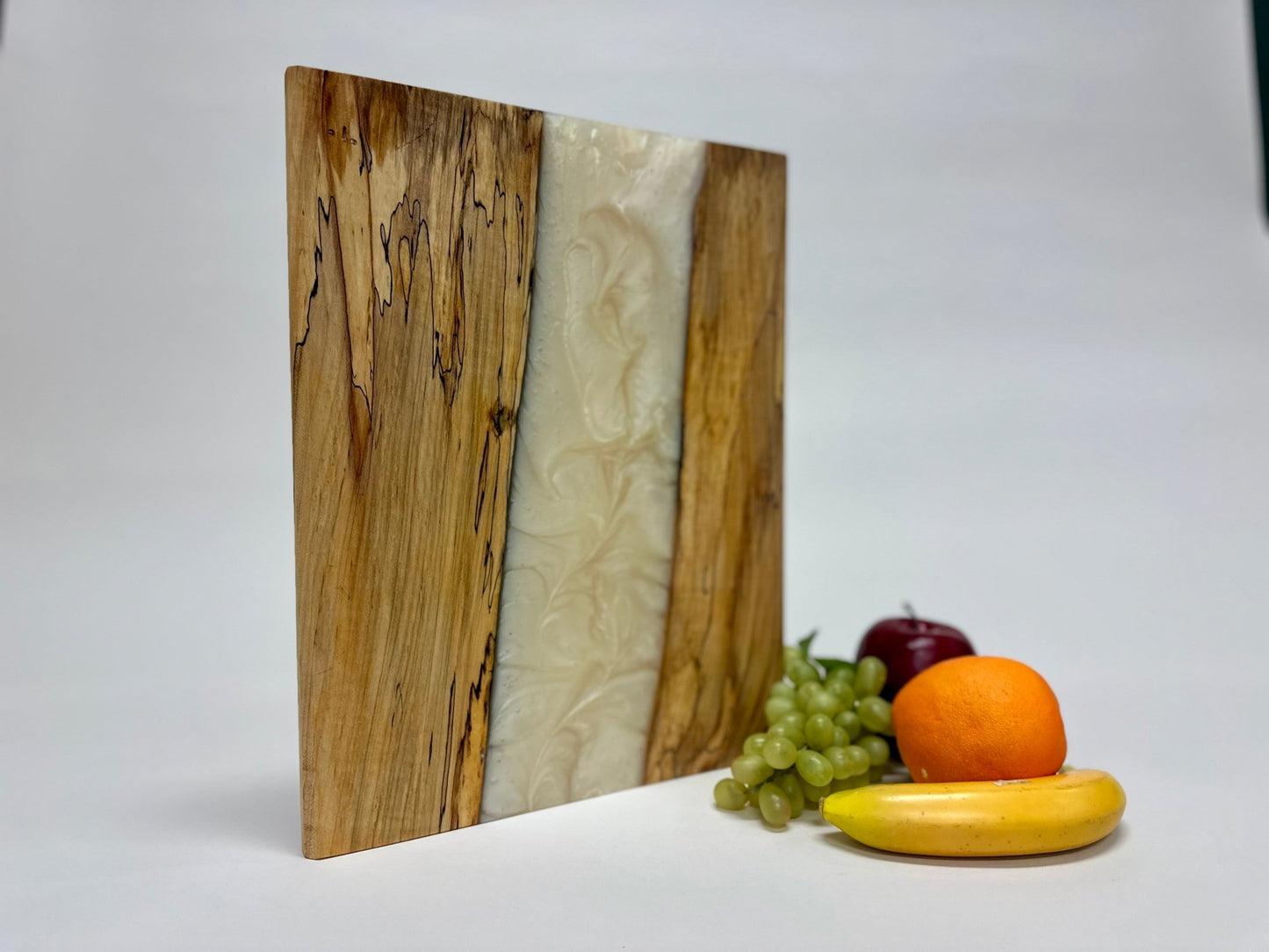 Maple ambrosia slab / Live-edge river epoxy charcuterie board - Rude Grainnovelty