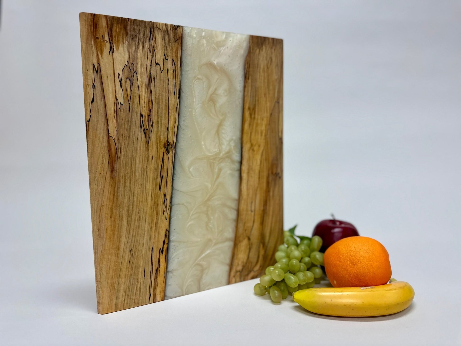 Maple ambrosia slab / Live-edge river epoxy charcuterie board - Rude Grainnovelty