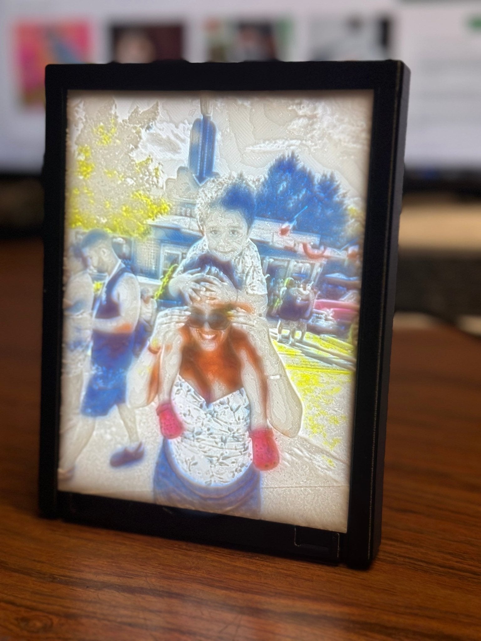 Lithoplane Color Personalized 3D Printed Color Lithophane - Custom Photo Gift | Unique ...
