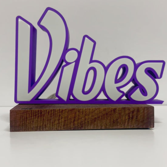Purple vibes sign Video