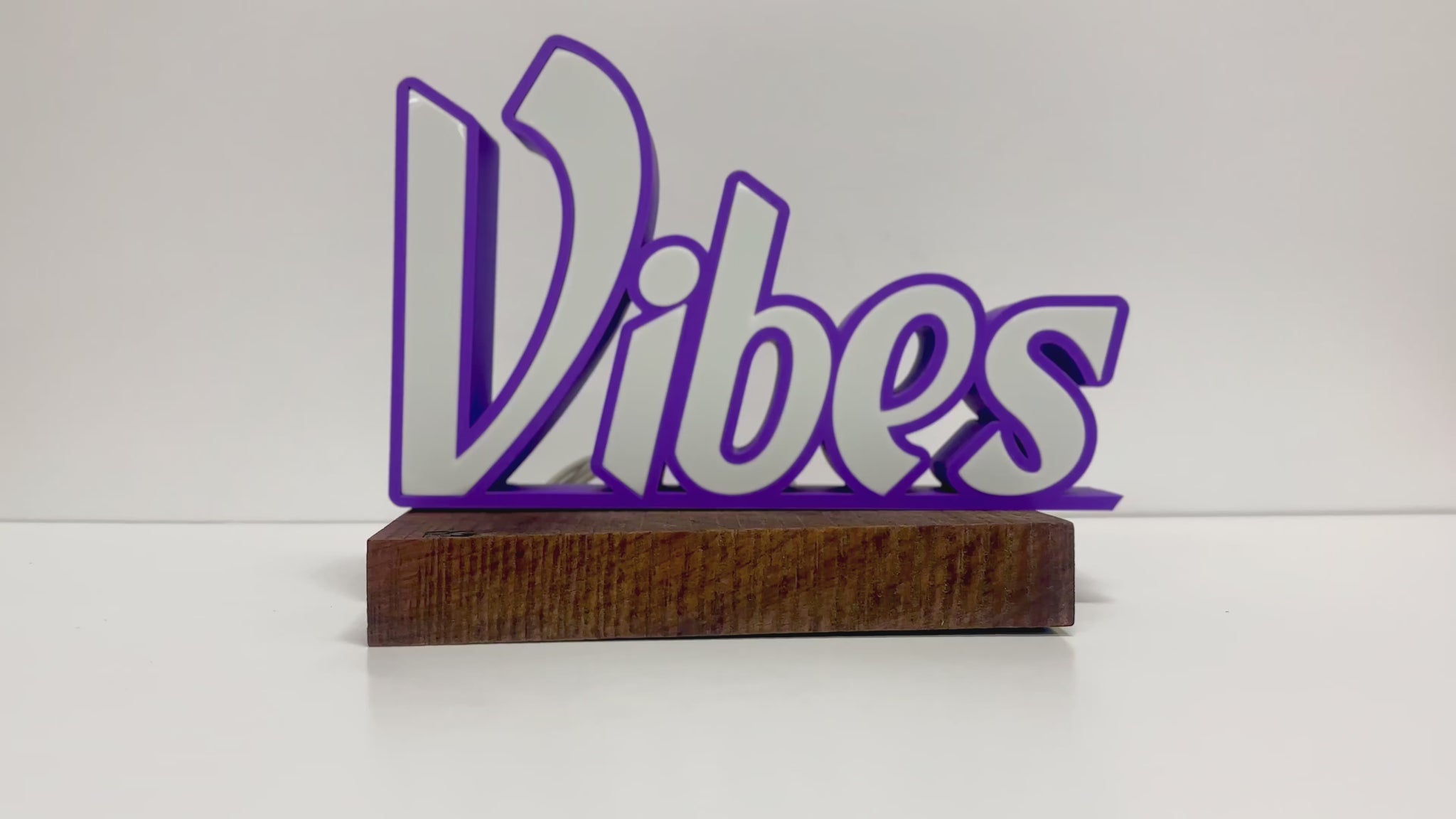Purple vibes sign Video