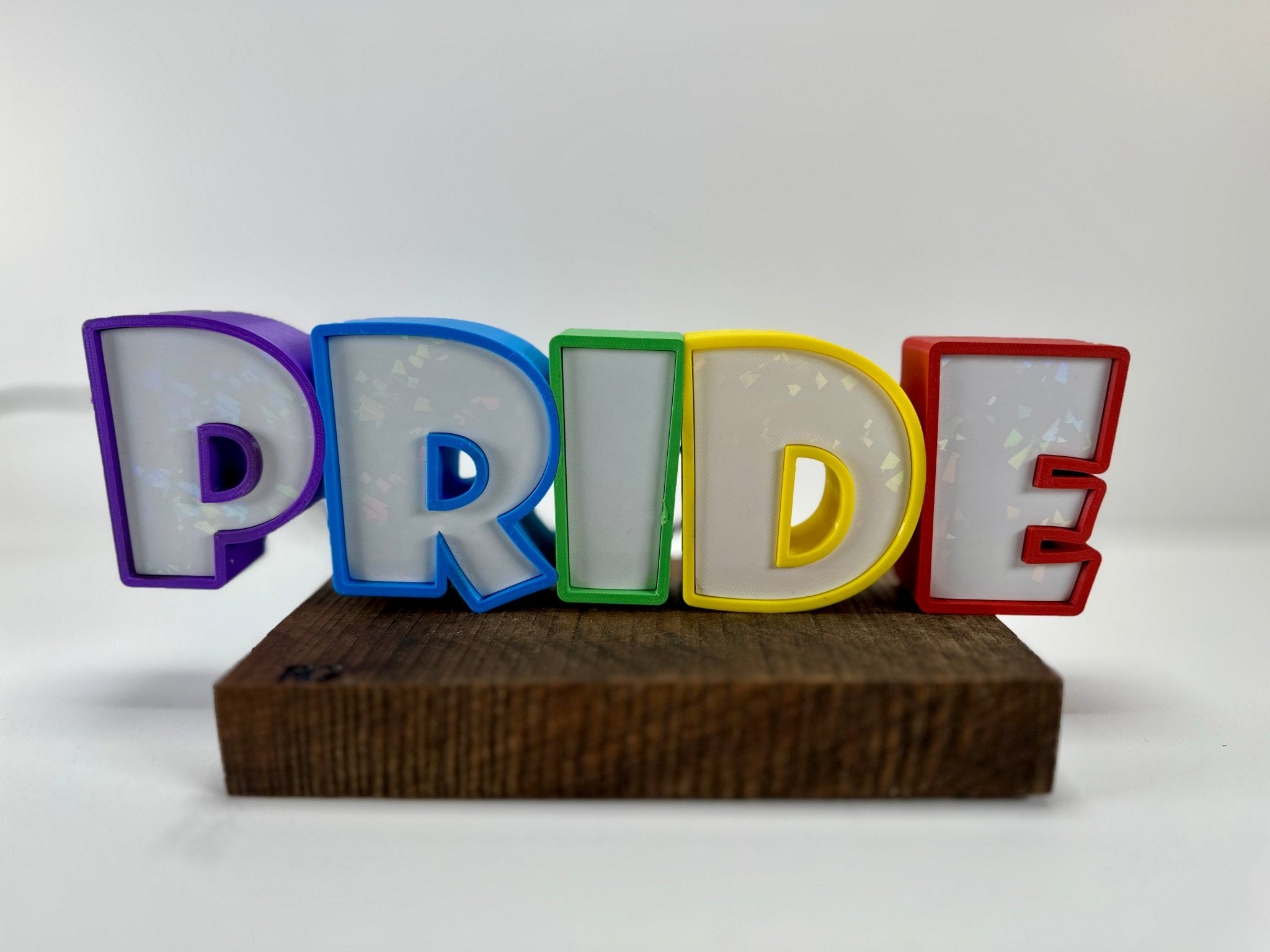 Be Pride Sign 3D Printed LED Pride Sign - Bright & Colorful Design with LED ...